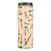 Oranje wortelpatroon thermosbeker (Achterkant)