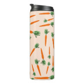 Oranje wortelpatroon thermosbeker (Geroteerd rechts)