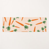 Oranje wortelpatroon yogamat (Voorkant (horizontaal))