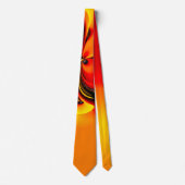 Oranje Wrath Fractal Stropdas (Voorkant)