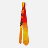 Oranje Wrath Fractal Stropdas (Achterkant)