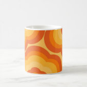 Oranje Y2K Wildflower Bold Retro Spring Kitchen Koffiemok (Center)