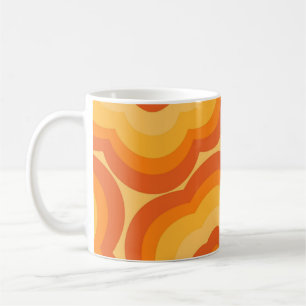 Oranje Y2K Wildflower Bold Retro Spring Kitchen Koffiemok