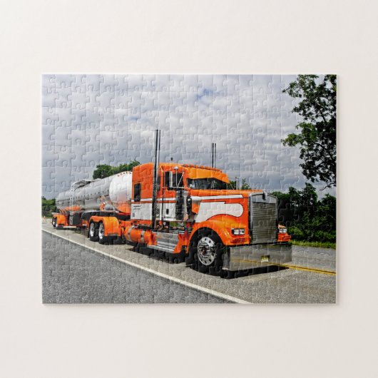 Oranje Ya Jealous Kenworth Puzzle Legpuzzel (Horizontaal)