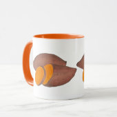 Oranje Yam Bked Sweet Potato Cooking Foodie Chef Mok (Voorkant links)