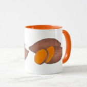 Oranje Yam Bked Sweet Potato Cooking Foodie Chef Mok (Voorkant rechts)