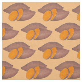Oranje Yam Sweet Aardappelen Foodie Veggie Stof