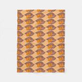 Oranje Yam Sweet Potato Potato Foodie Cuisine Fleece Deken (Voorkant)