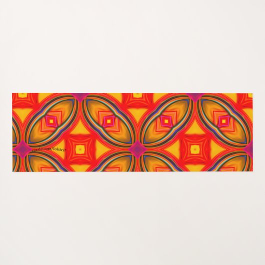 Oranje Yogamat (Achterkant (horizontaal))