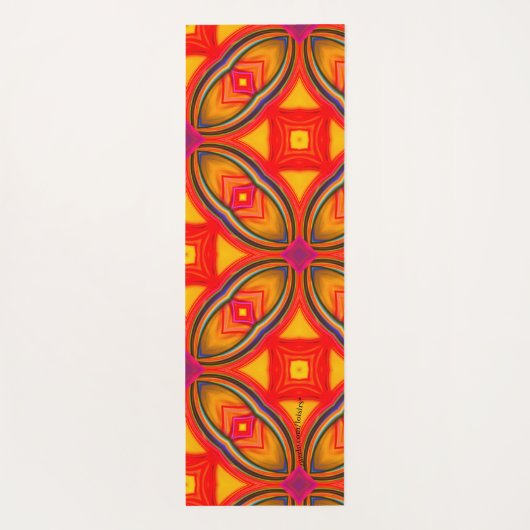 Oranje Yogamat (Achterkant)