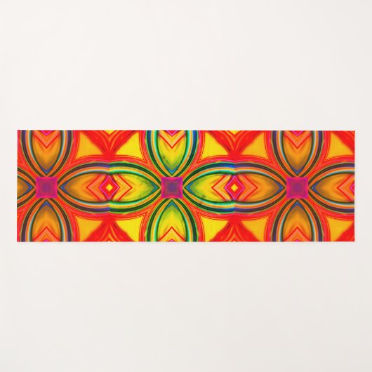 Oranje Yogamat (Voorkant (horizontaal))