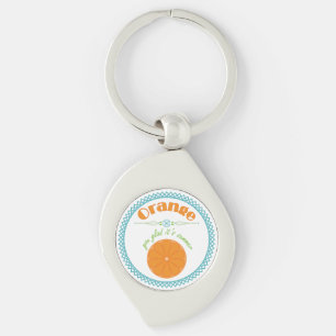 Oranje You Glad It's Summer beroemd gemaakt door B Sleutelhanger