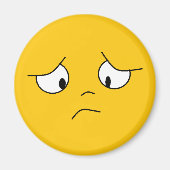 Oranje Zad Face Magnet (Voorkant)