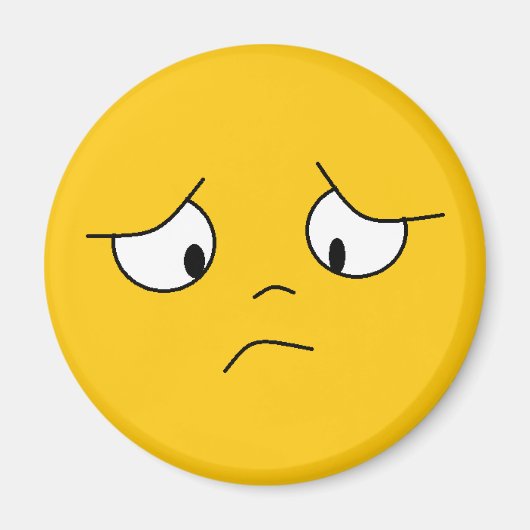 Oranje Zad Face Magnet (Voorkant)