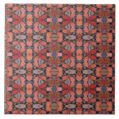 Oranje zalm roze tegeltje (Voorkant)