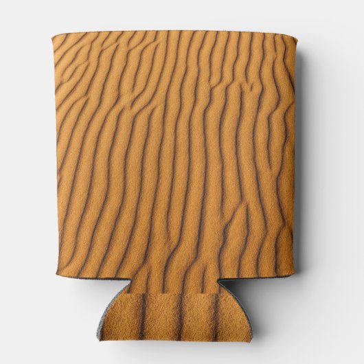 Oranje zandduin: Abstracte textuur Blikjeskoeler (Achterkant)