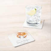 Oranje zandkrab Nautisch Vrijgezellenfeest Kartonnen Onderzetters (Insitu)