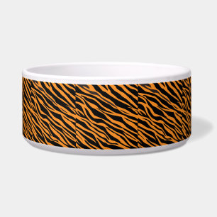 Oranje Zebra gestreept Voerbakje