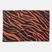 Oranje Zebra keukenhanddoek (Horizontaal)