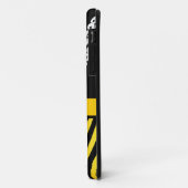 Oranje zebra strepen bruid parels iphone 5 hoes (Achterkant/links)