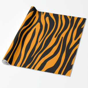 Oranje zebraprint van Princeton Cadeaupapier