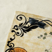 oranje zeemeermin met grens v1 strandlaken (In situ)