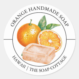 Oranje zeep label
