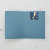 Oranje zeeppaard tegen het zee met luchtbelletjes kaart (Binnen)