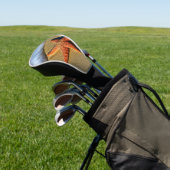 Oranje Zeester Op Strand Golfheadcover (Insitu)