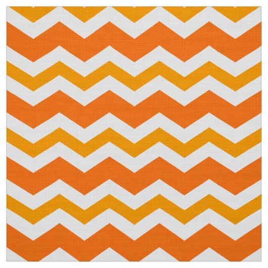 Oranje Zig Zag Bekledingsstof Per Meter Stof (Swatch)