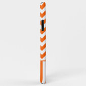 Oranje Zig Zag Monogram Case-Mate iPhone Case (Achterkant/rechts)