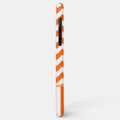 Oranje Zig Zag Monogram Case-Mate iPhone Case (Achterkant/links)