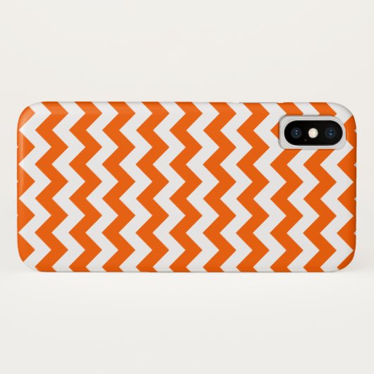 Oranje Zig Zag Pattern Case-Mate iPhone Case (Achterkant (horizontaal))