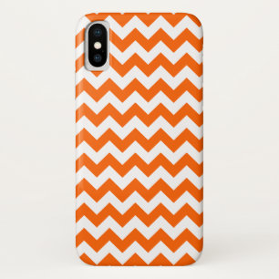 Oranje Zig Zag Pattern iPhone X Hoesje