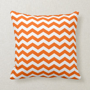 Oranje Zig Zag Pattern Kussen