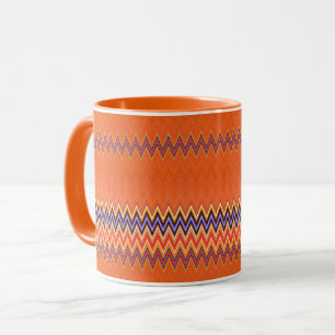 Oranje Zigzag Mok