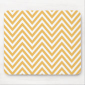 Oranje zigzag, Oranje chevron, geometrisch patroon Muismat (Voorkant)