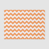 Oranje Zigzag Stripes Chevron Pattern Tissuepapier (Voorkant)
