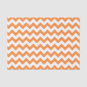 Oranje Zigzag Stripes Chevron Pattern Tissuepapier