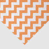 Oranje Zigzag Stripes Chevron Pattern Tissuepapier (Detail)