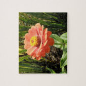 Oranje Zinnia Bloem Puzzel (Verticaal)