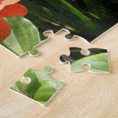 Oranje Zinnia Bloem Puzzel Legpuzzel (Zijkant)