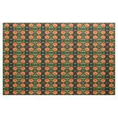 Oranje Zinnia Floral Patterned Fabric Stof (Yard (91,4 cm))