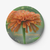Oranje Zinnia Jubileum Bord (Voorkant)
