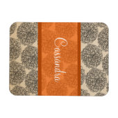 Oranje Zinnia Premium Magnet Magneet (Horizontaal)