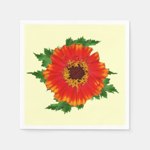 Oranje Zinnia Servet