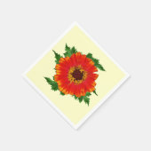Oranje Zinnia Servet (Hoek)