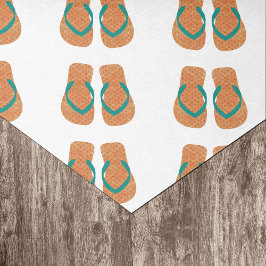 Oranje Zomer Beach Party Teenslippers Gift Tissue Tissuepapier