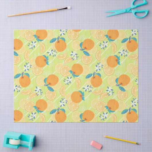 Oranje Zomer Groen Tissuepapier (Craft)