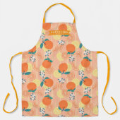Oranje zomer Sinaasappel Schort (Voorkant)